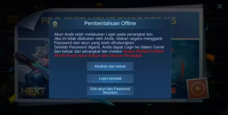 Akun Mobile Legends yang Dihack